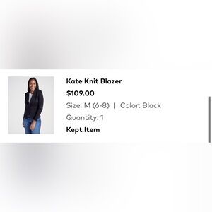 Kate Black Knit Blazer